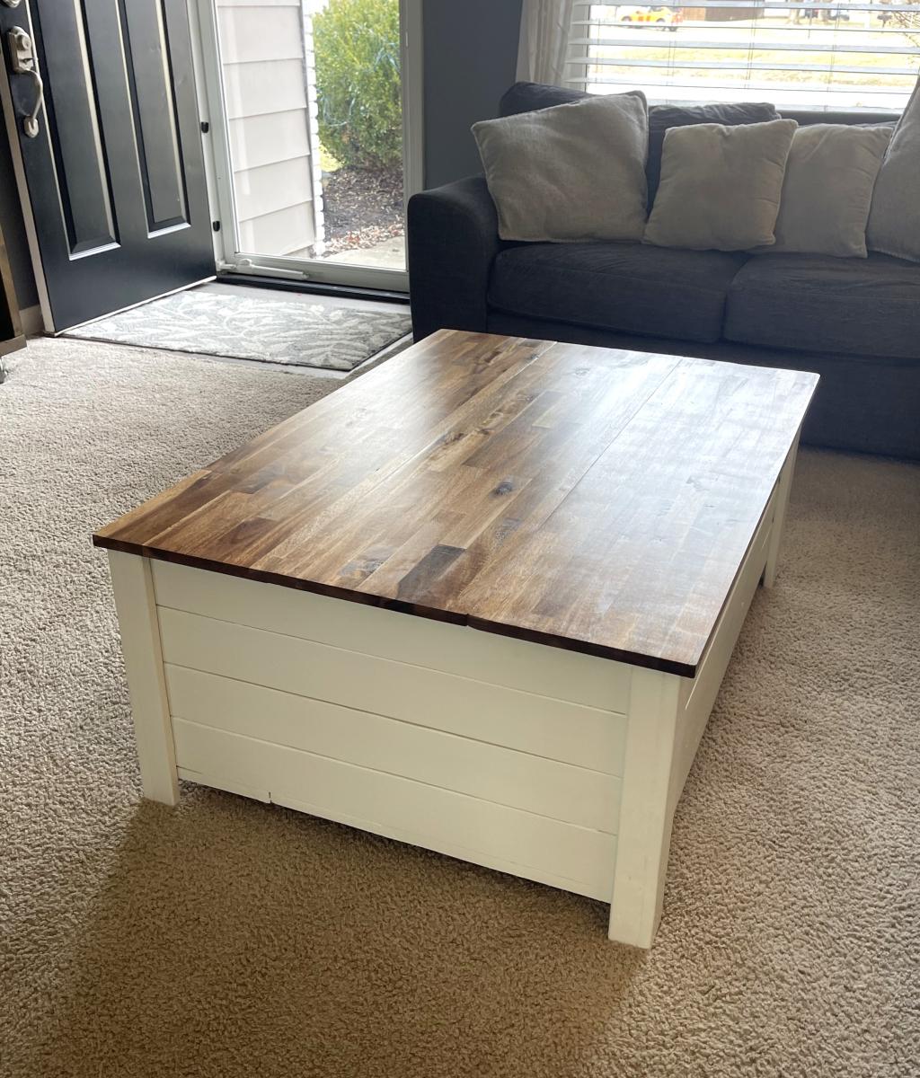 Lift Top Toybox Coffee Table Ana White